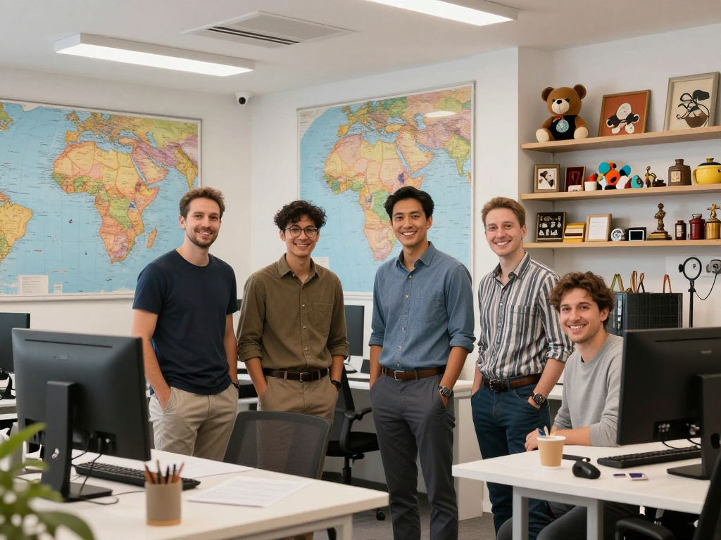 Unser Büro mit Afrika-Karten