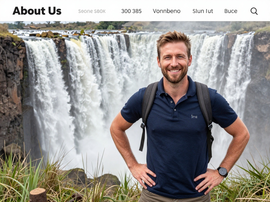 Unser Team vor Victoria Falls